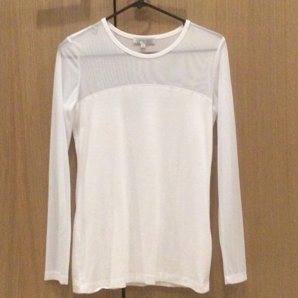 Italian design long sleeved casual Budah mesh top